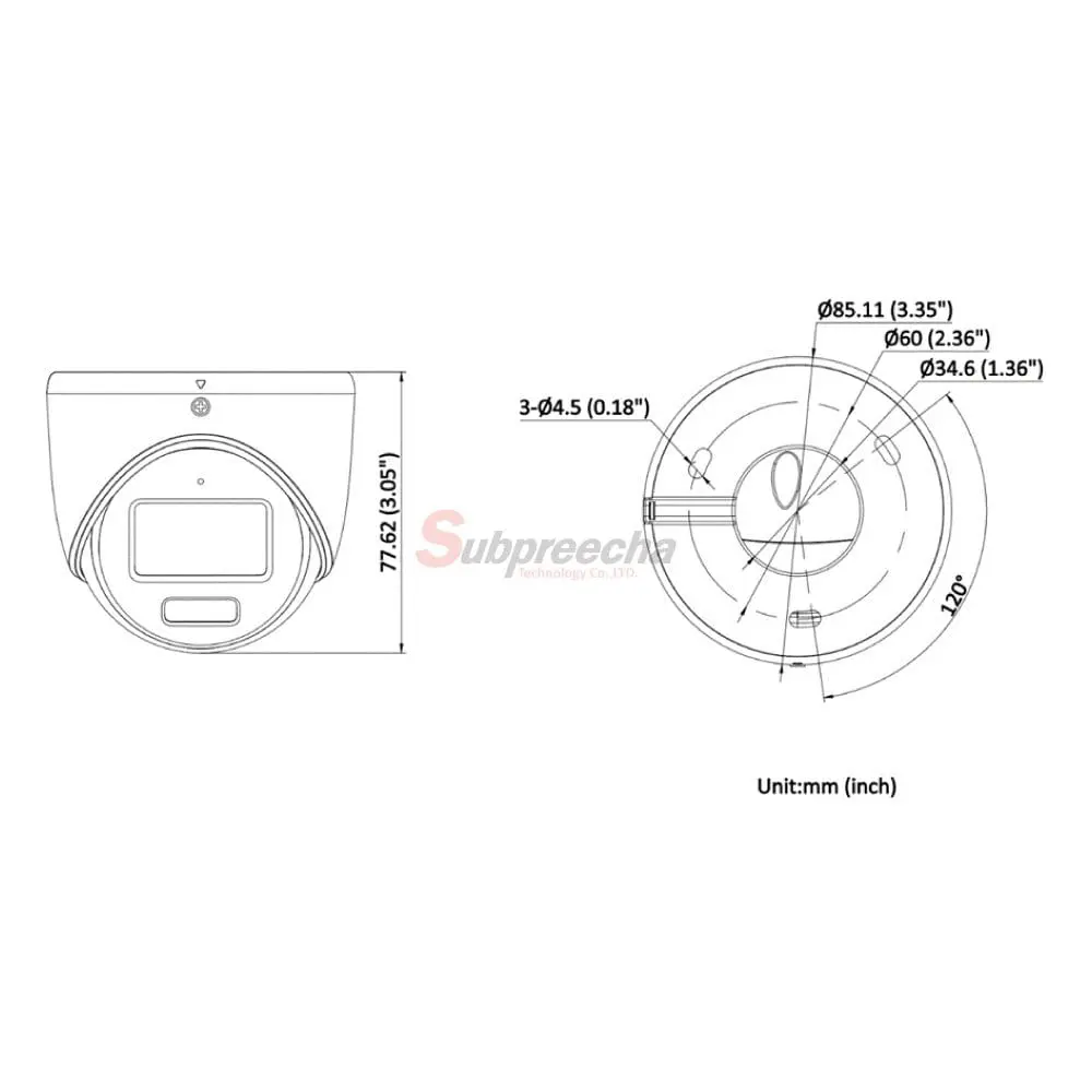 DS2CE70DF0TLMFSDimensionsimage1 ทรัพย์ปรีชา เทคโนโลยี