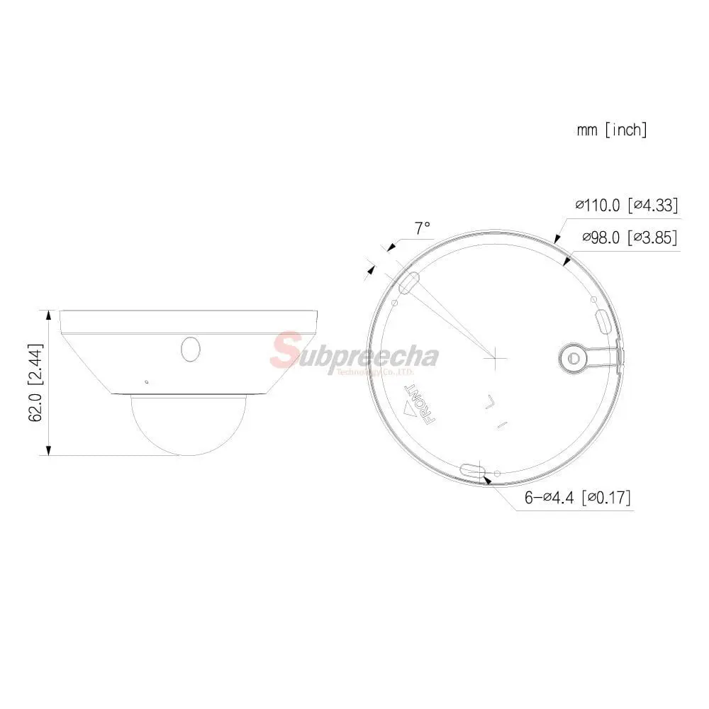 IPCEB5541ASDIMENSIONS ทรัพย์ปรีชา เทคโนโลยี