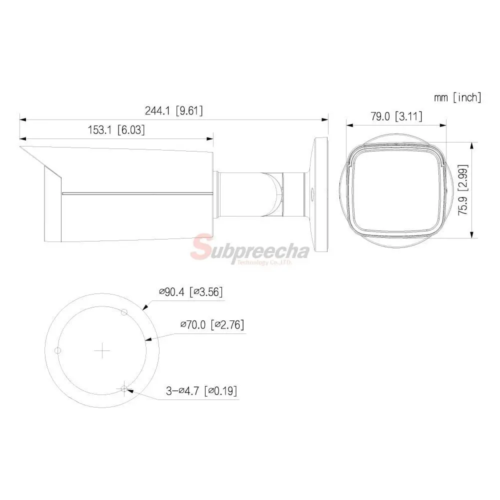 IPCHFW3441TZSS2DIMENSIONS ทรัพย์ปรีชา เทคโนโลยี
