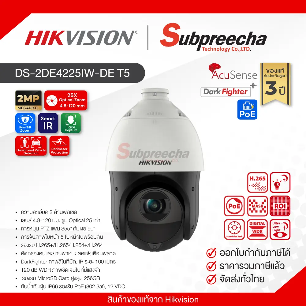 DS2DE4225IWDET531 ทรัพย์ปรีชา เทคโนโลยี