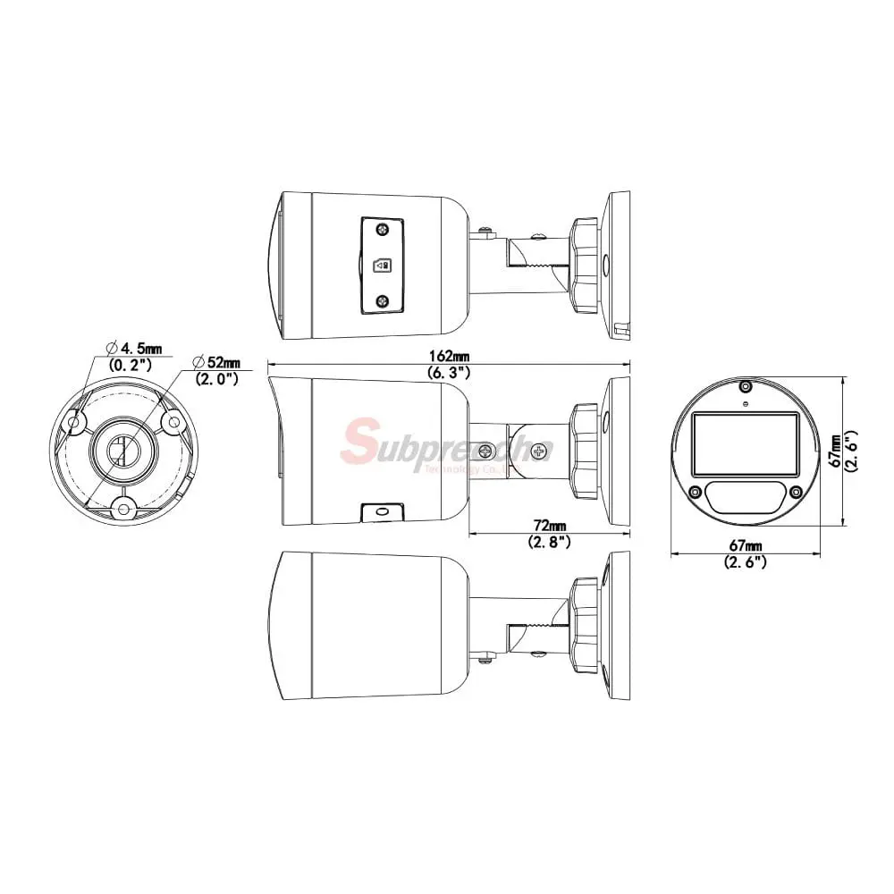 IPC2122LBAF28KDLDimensions1 ทรัพย์ปรีชา เทคโนโลยี