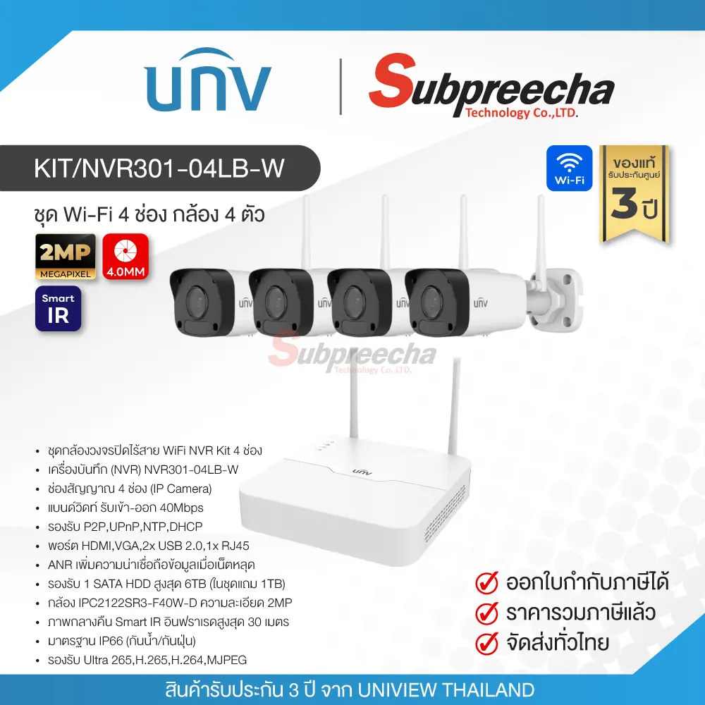 KITNVR30104LBW33 ทรัพย์ปรีชา เทคโนโลยี
