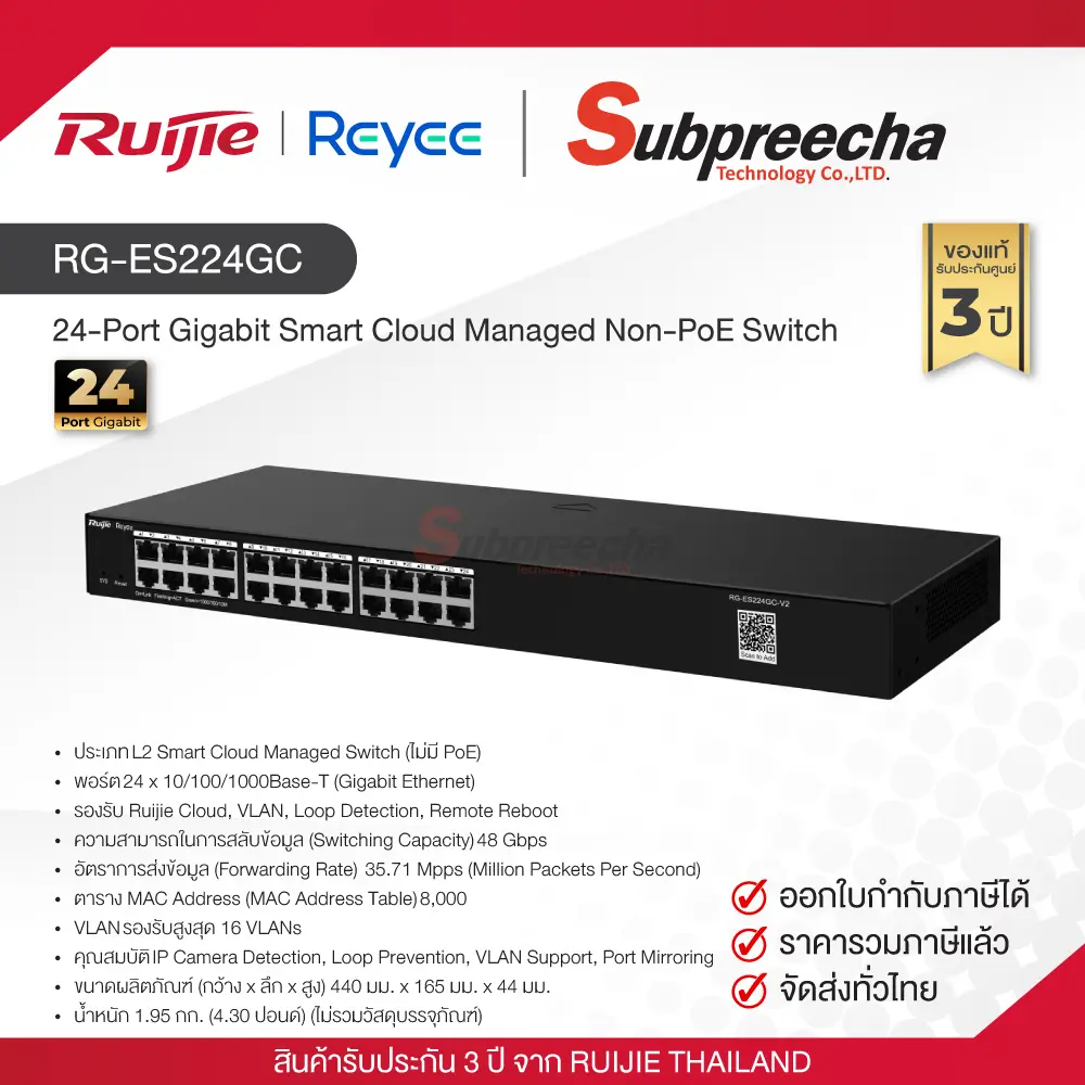 RGES224GC33 ทรัพย์ปรีชา เทคโนโลยี