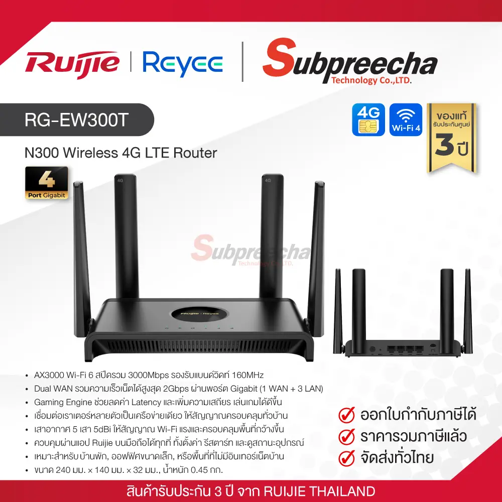RGEW300T34 ทรัพย์ปรีชา เทคโนโลยี