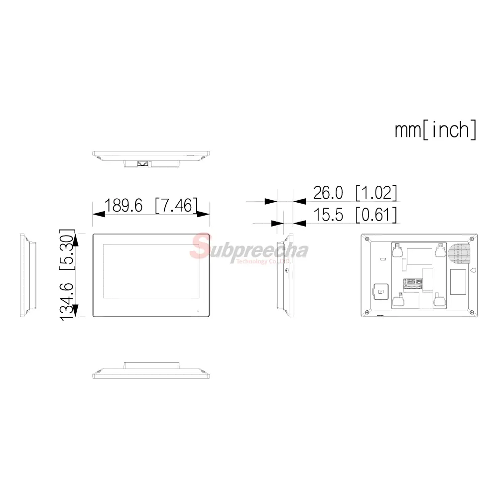 VTH2622GBWVTH2622GWWDIMENSIONS ทรัพย์ปรีชา เทคโนโลยี