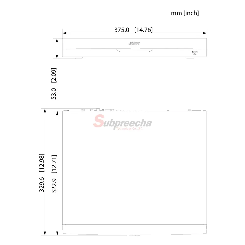 NVR52168PEI2DIMENSIONS ทรัพย์ปรีชา เทคโนโลยี