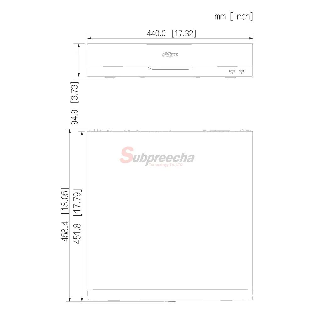NVR5816EI2DIMENSIONS ทรัพย์ปรีชา เทคโนโลยี