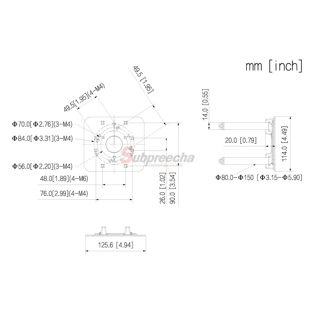PFA152EDIMENSIONS ทรัพย์ปรีชา เทคโนโลยี