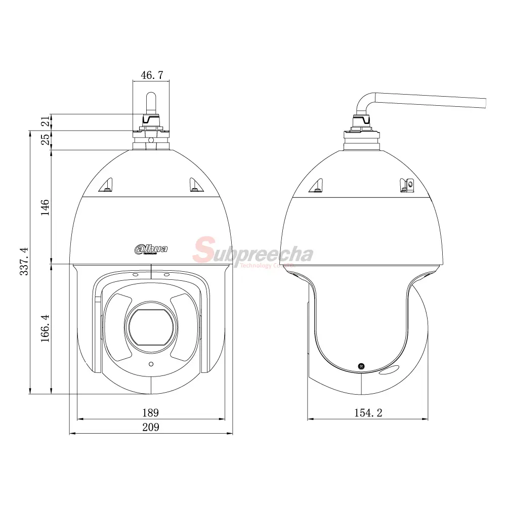 SD6CE230IHCS3Dimension1 ทรัพย์ปรีชา เทคโนโลยี