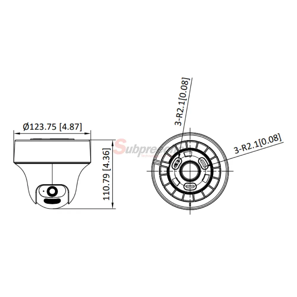 DS2CE70D0TPTLTSDimensionsimage1 ทรัพย์ปรีชา เทคโนโลยี