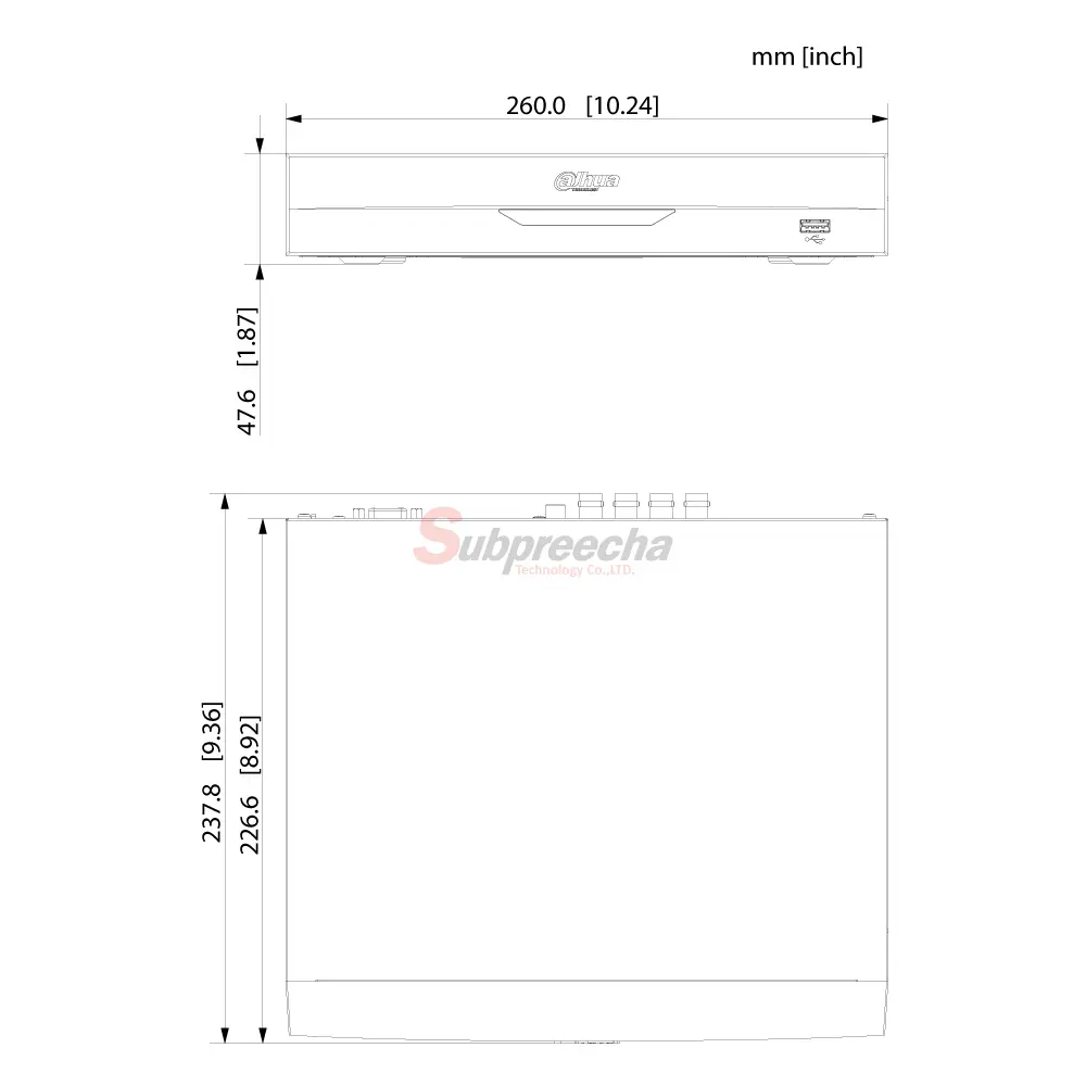 XVR4108HSITDIMENSIONS ทรัพย์ปรีชา เทคโนโลยี