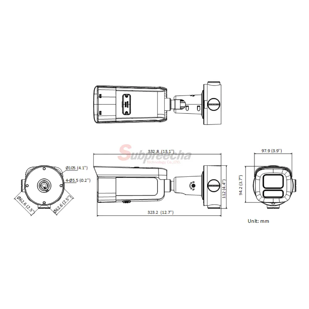 DS2CD3666G2TIZSYH735mmDimensionsimage1 ทรัพย์ปรีชา เทคโนโลยี