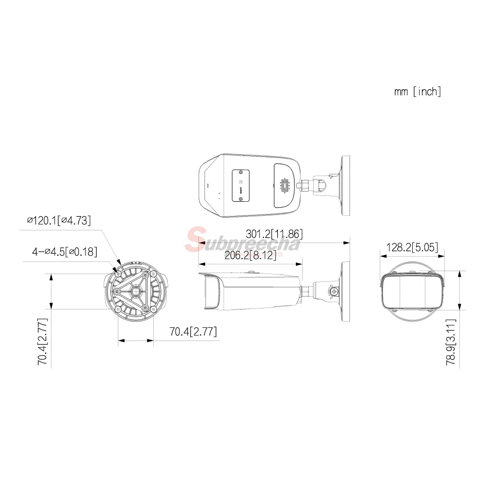 IPCPFW5849A180E2ASTEDIMENSIONS ทรัพย์ปรีชา เทคโนโลยี