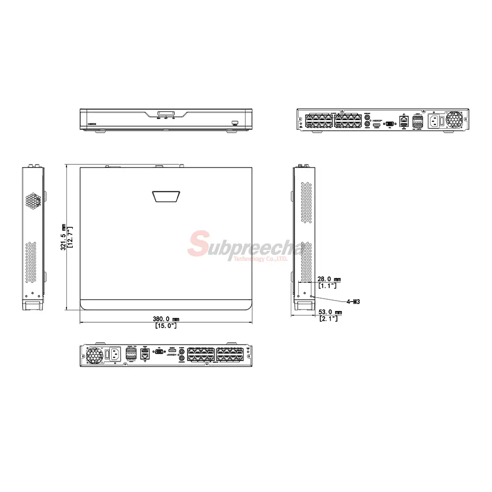NVR30216BP16IQDimensions1 ทรัพย์ปรีชา เทคโนโลยี