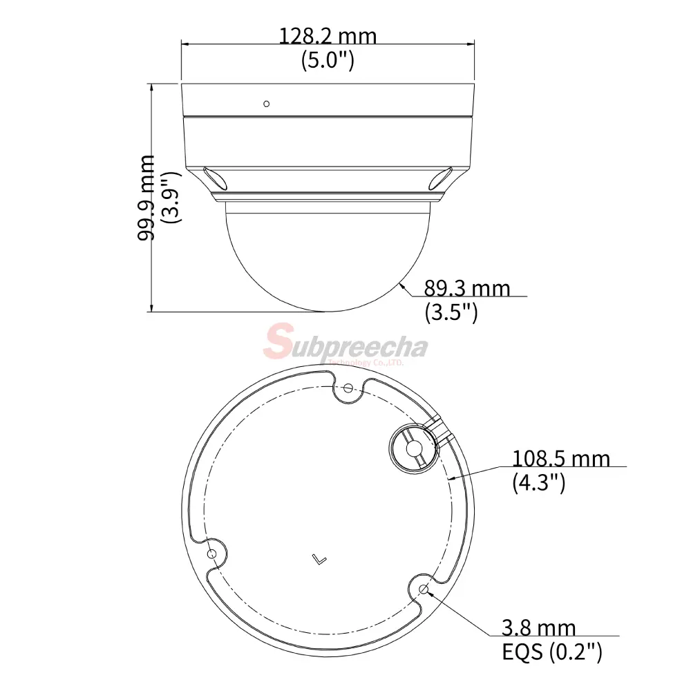 IPC3524LEADF28KWPDimensions1 ทรัพย์ปรีชา เทคโนโลยี