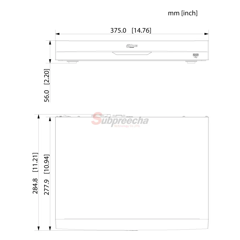 NVR5208EI2DIMENSIONS ทรัพย์ปรีชา เทคโนโลยี