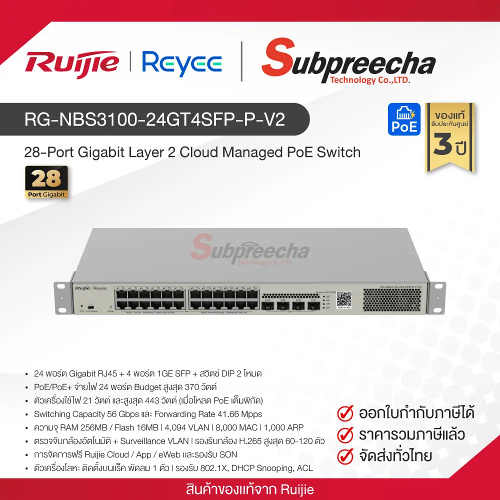 RGNBS310024GT4SFPPV230 ทรัพย์ปรีชา เทคโนโลยี