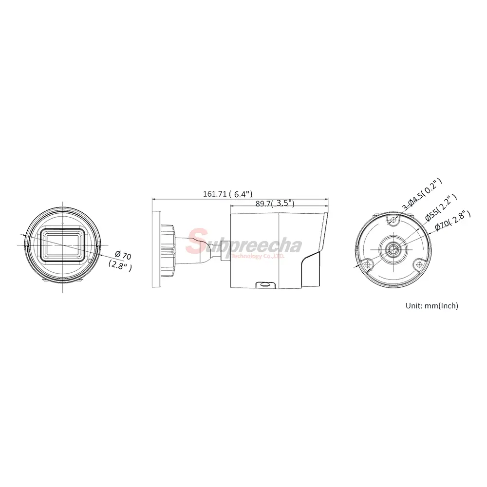 DS2CD2046G2I CDimensionsimage1 ทรัพย์ปรีชา เทคโนโลยี
