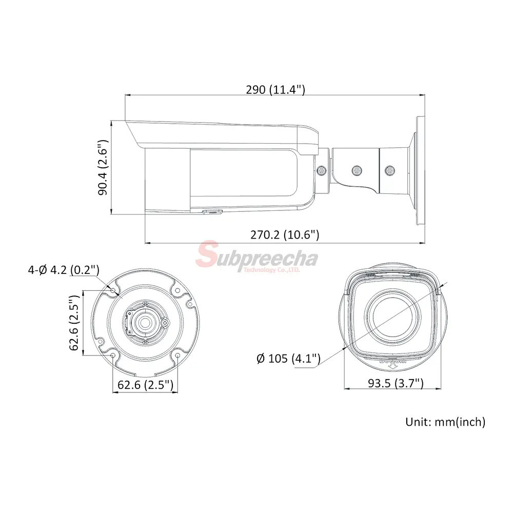 DS2CD2T46G22I CDimensionsimage11 ทรัพย์ปรีชา เทคโนโลยี