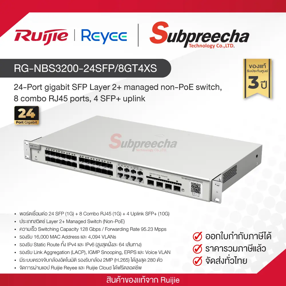 RGNBS320024SFP8GT4XS31 ทรัพย์ปรีชา เทคโนโลยี