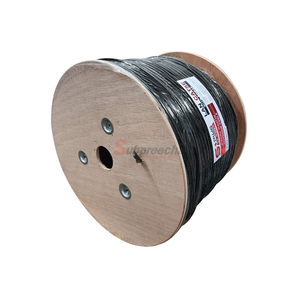 CAT5E Outdoor+ไฟ 300M S Plus22 ทรัพย์ปรีชา เทคโนโลยี