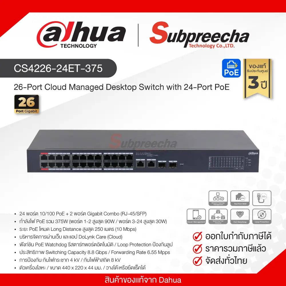 CS422624ET37530 ทรัพย์ปรีชา เทคโนโลยี