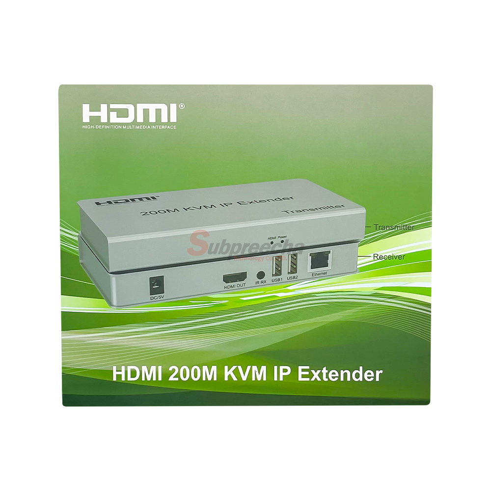 HDMI+USB to LAN Extender 200M12 ทรัพย์ปรีชา เทคโนโลยี
