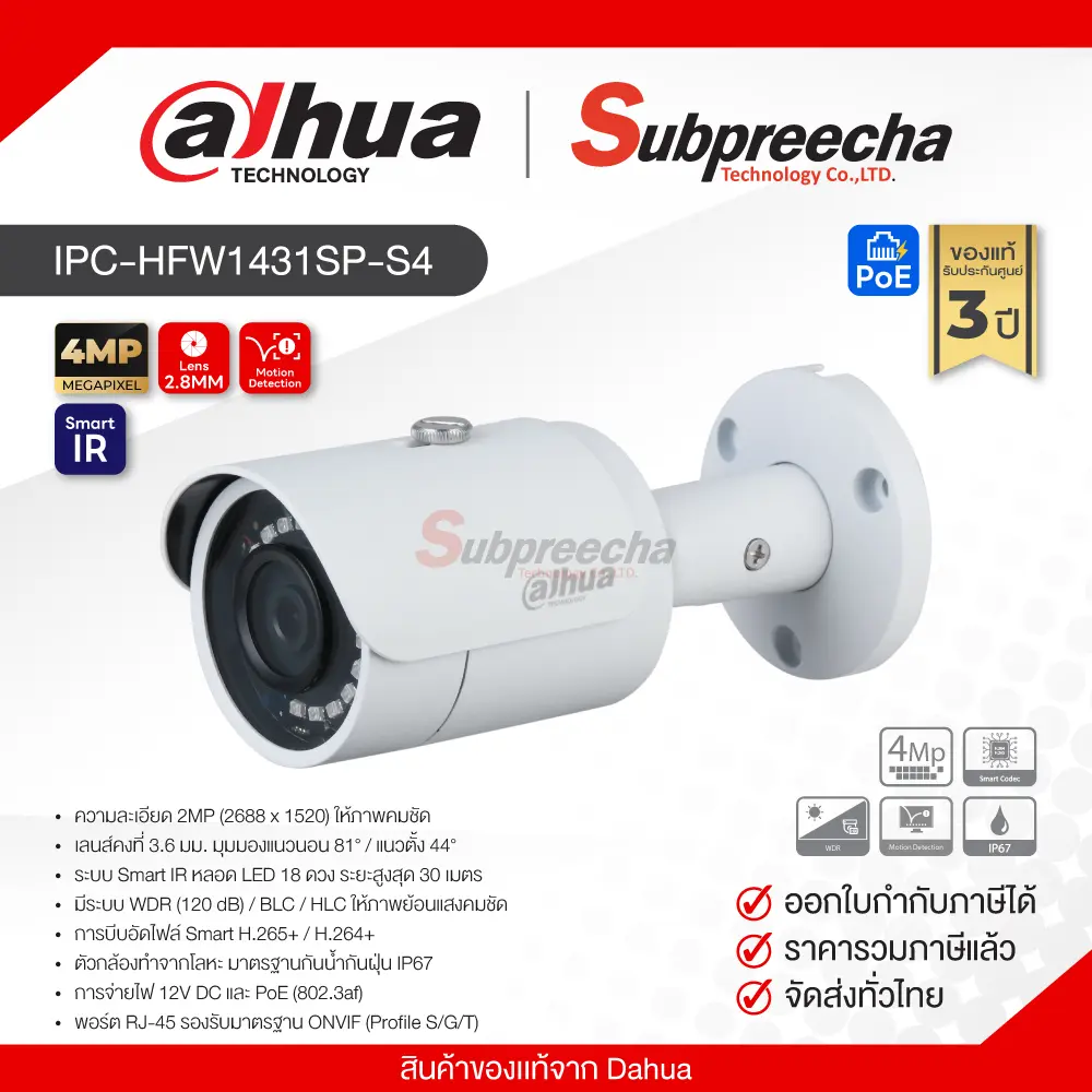 IPCHFW1431SPS430 ทรัพย์ปรีชา เทคโนโลยี