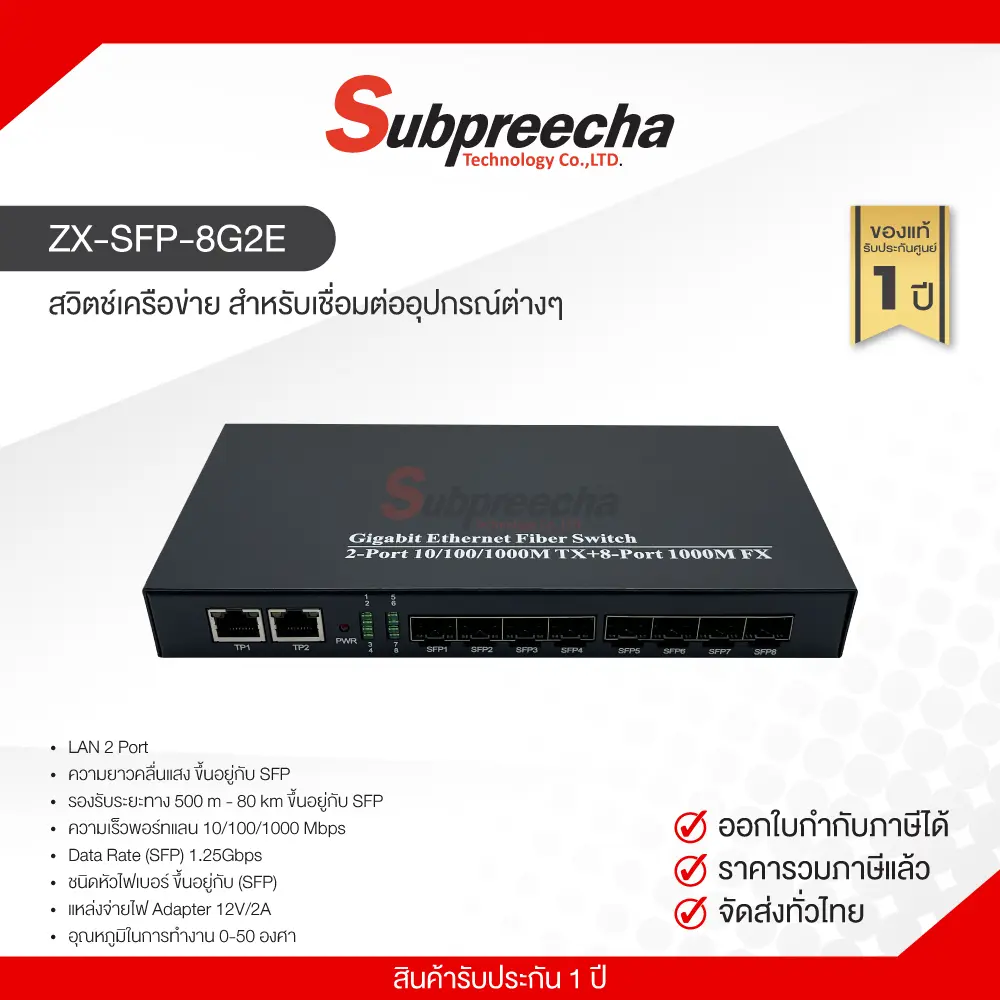 ZXSFP8G2E30 ทรัพย์ปรีชา เทคโนโลยี